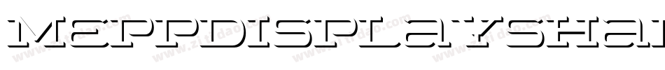 MeppDisplayShadow Italic字体转换